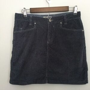 Horny toad size 4 blue fine corduroy miniskirt